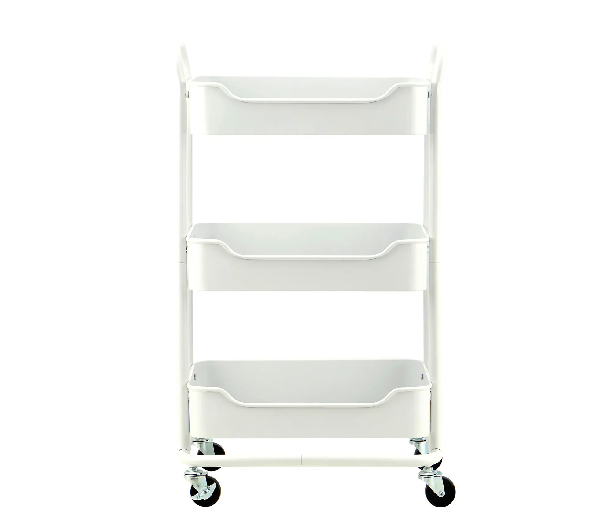 Style Selections 3 -Tier White Steel Utility shelving unit ( 18.11-in W x 13.39-in D x 29.92-in H ) Rubber | E413474CLC304 | Lowe's
