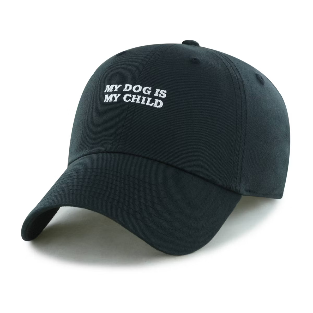 Lifestyle Adult My Dog is My Child Cotton Baseball Hats - Black: Adjustable Slide Closure | Target