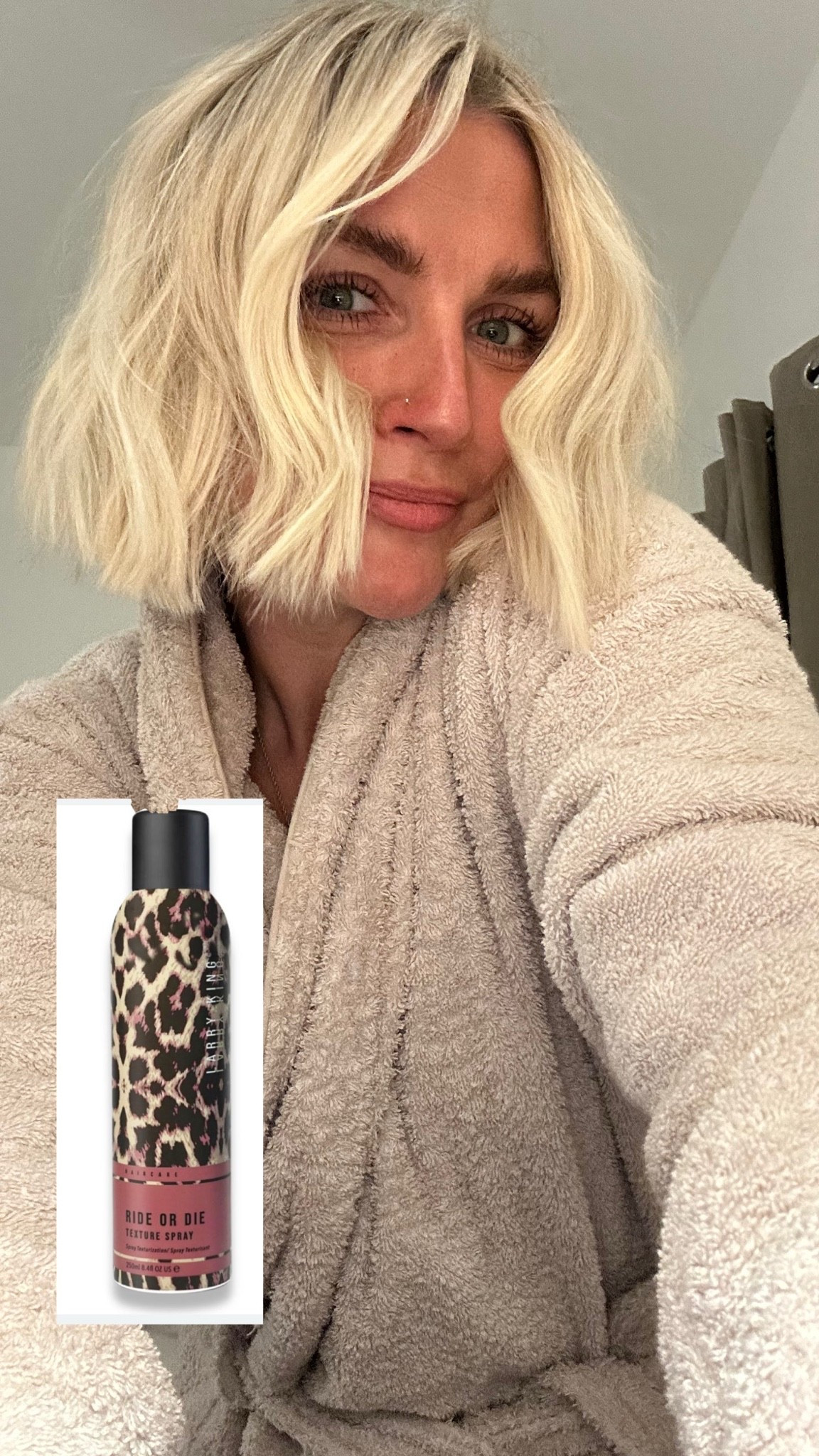 Larry king hair texture spray
Ride or die texture spray 
Beachy waves 
Blonde bob hairstyle

#LTKmorningroutine #LTKBeauty #LTKgrwm