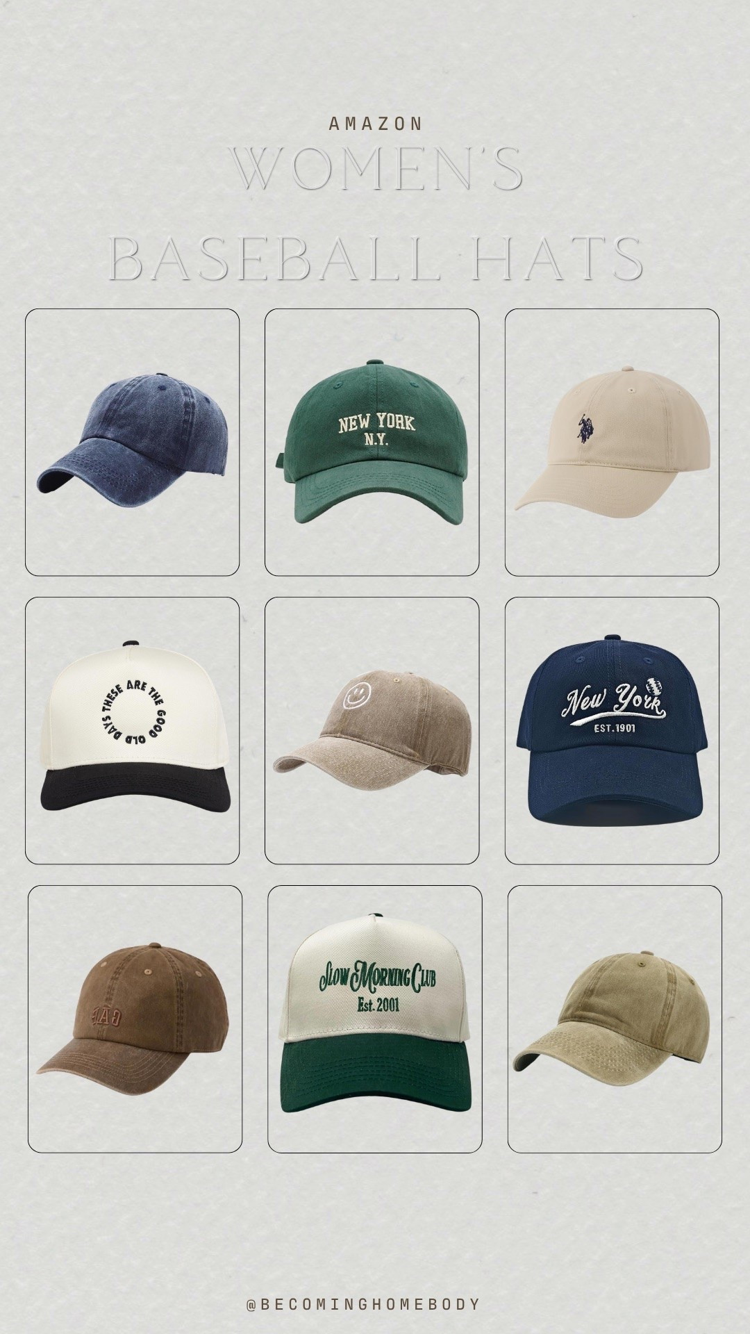 How cute are these baseball hats from Amazon?! For a casual ootd, easy to throw-on look, these are all such fun Amazon fashion finds.

#LTKootd #LTKgrwm