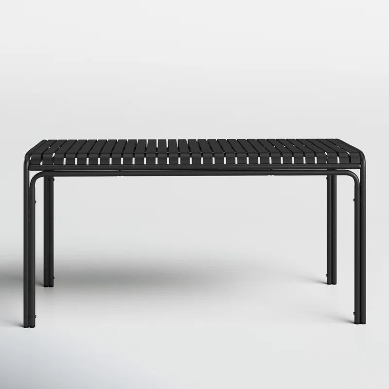 Abra 59.1'' Metal Outdoor Dining Table | Wayfair North America