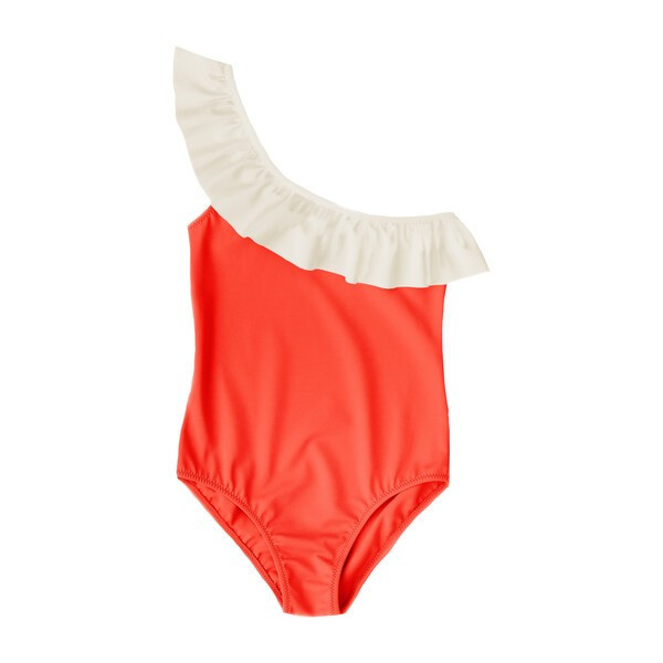 Marley Swimsuit, Mandarin Red | Maisonette