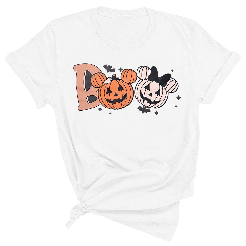 Halloween Party Shirt Woman Magical Halloween Shirts Boo Tshirt Pumpkin Print Tees Casual Vacatio... | Amazon (US)