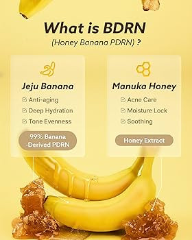Honey Banana BDRN 3-Step Skincare Set | Bubble Mask, Capsule Ampoule & Cream | Hydration, Glow & ... | Amazon (US)