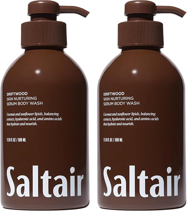 Saltair Body Wash 2-Pack | Driftwood Moisturizing Shower Gel | 2x 17oz | Amazon (US)