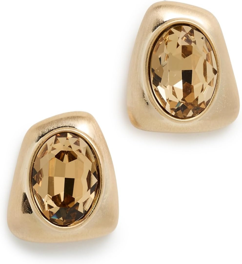 By Adina Eden Women's Smoky Gemstone Stud Earrings | Amazon (US)