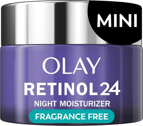 Olay Retinol 24 Face Moisturizer, Anti-Aging Night Cream for Women, Trial Size, Fragrance-Free, Non Greasy - Anti-Wrinkle, Smooth Fine Lines, Tightening Skin Care - Peptides, Glycerin, 0.5 Oz | Amazon (US)