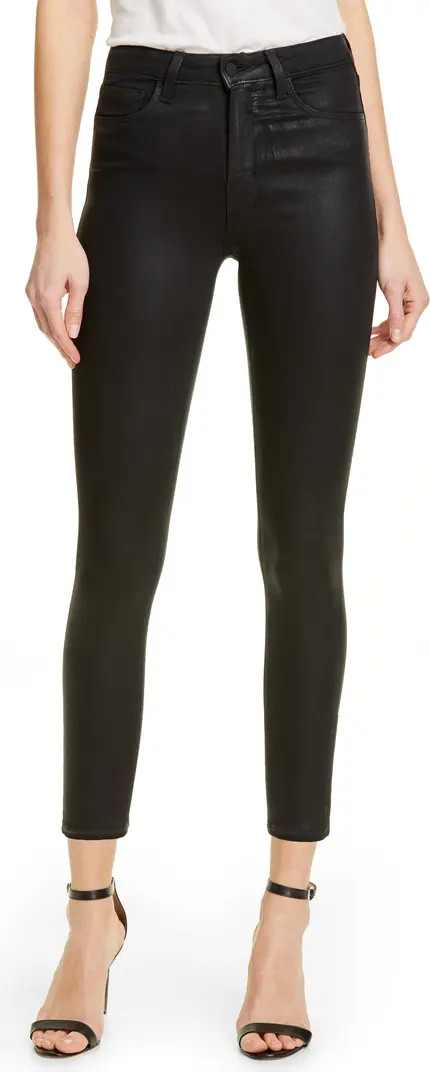 (15)15Coated High Waist Skinny JeansL'AGENCE | Nordstrom