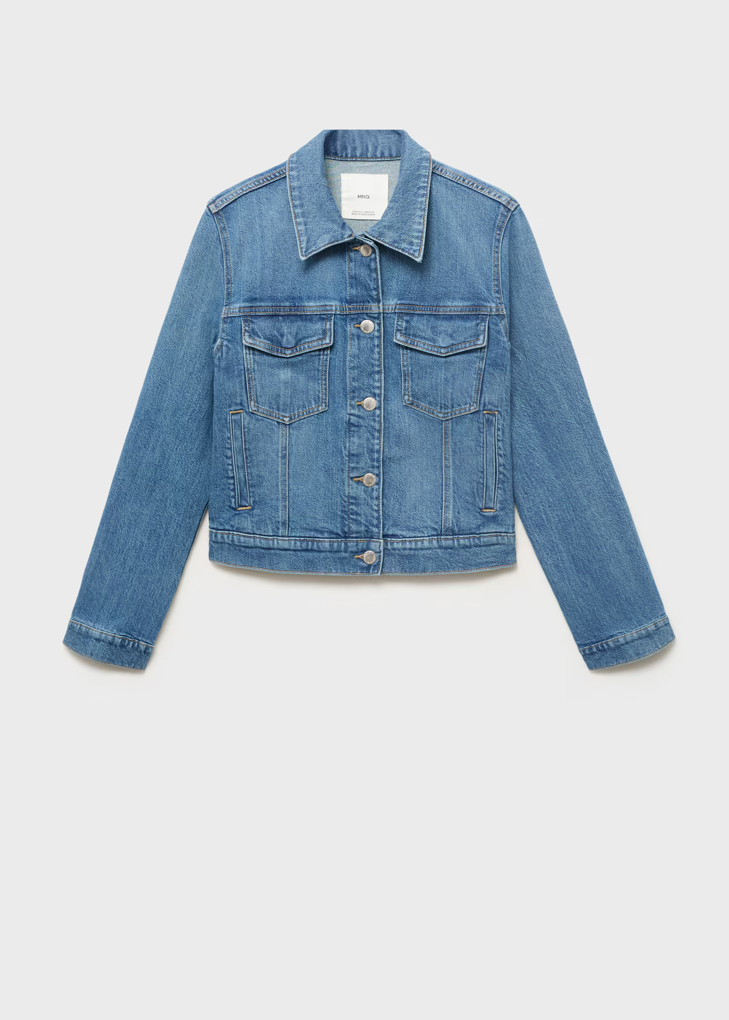 Pockets denim jacket - Women | MANGO United Kingdom | MANGO (UK)
