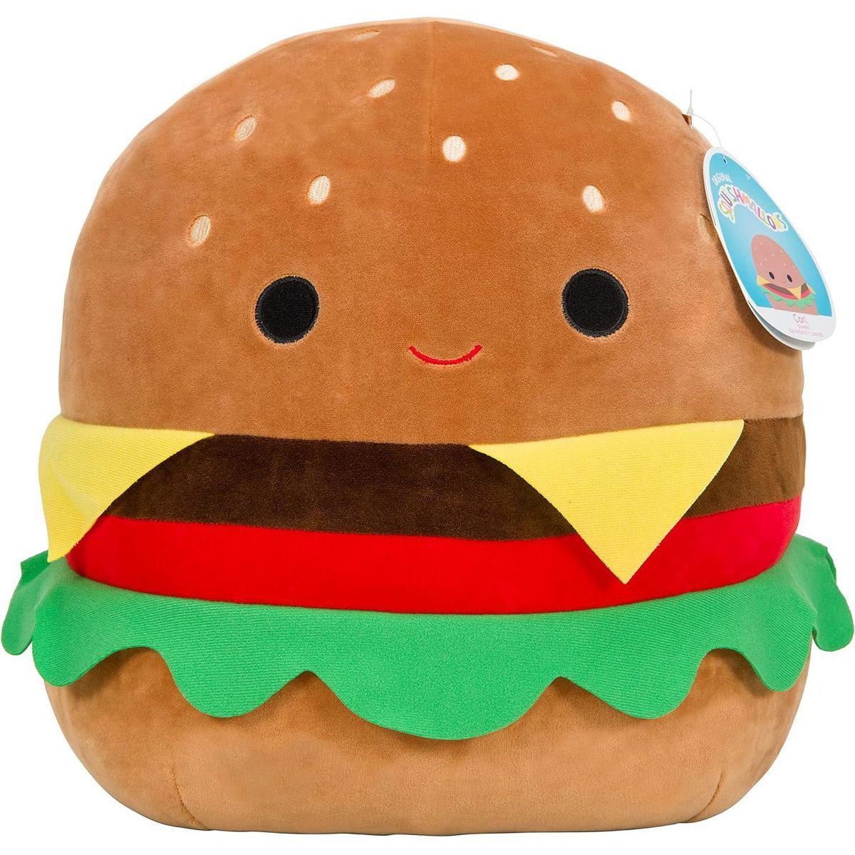 Squishmallow Large 16" Carl The Cheeseburger - Official Kellytoy Plush - Soft and Squishy Food St... | Target