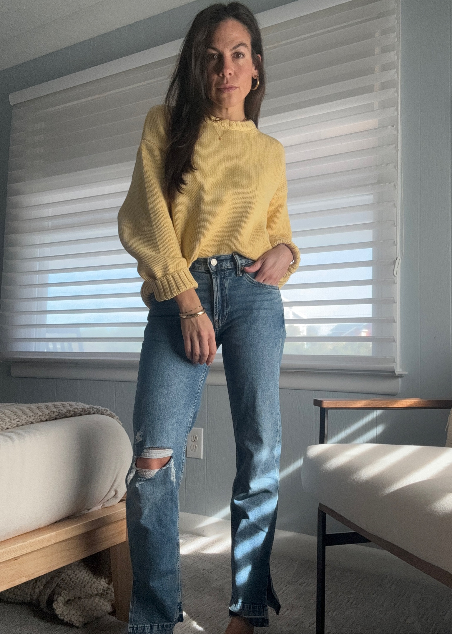 Butter yellow knit 

#LTKStyleTip #LTKU #LTKFindsUnder100