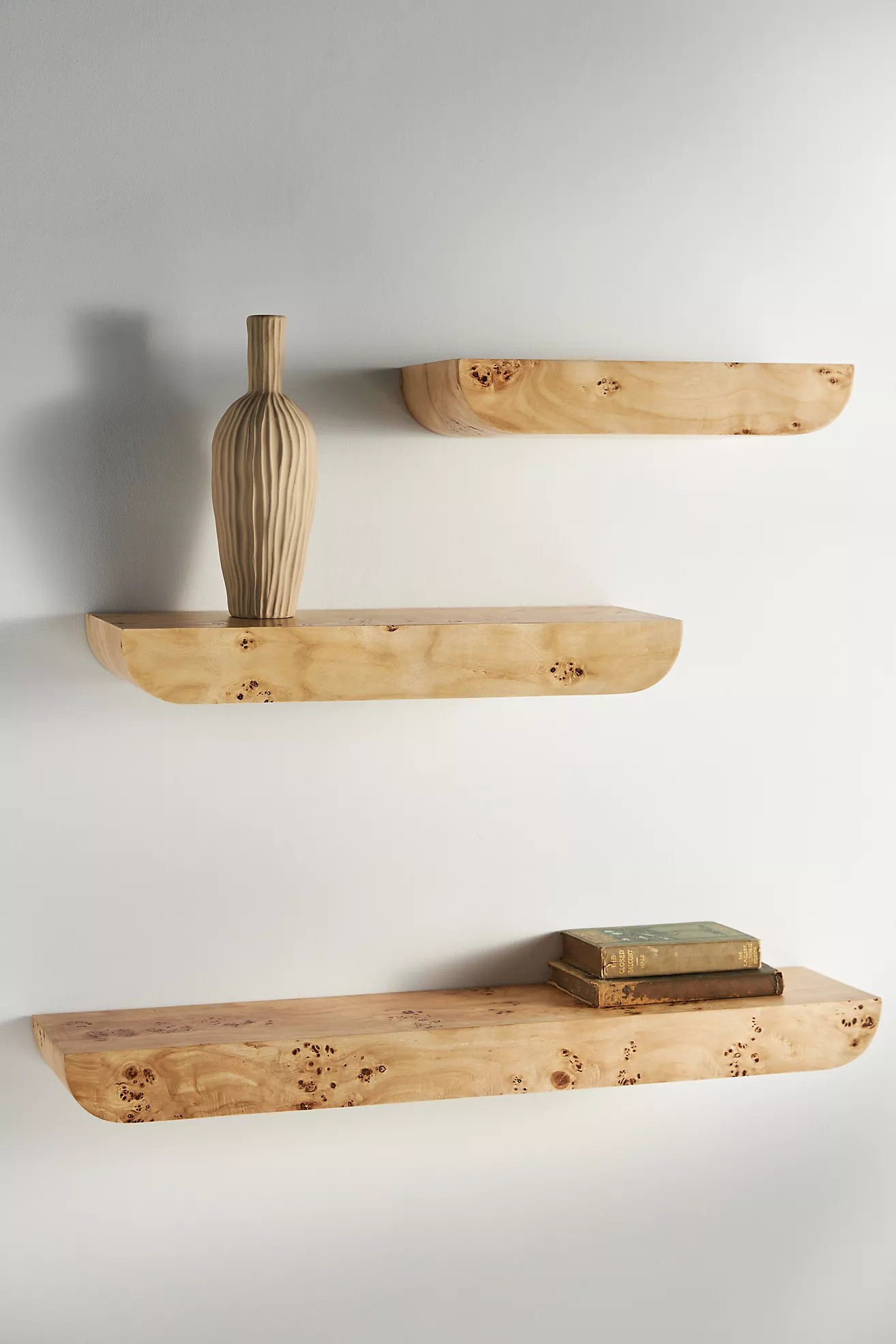 Tamara Floating Burl Shelf | Anthropologie (US)