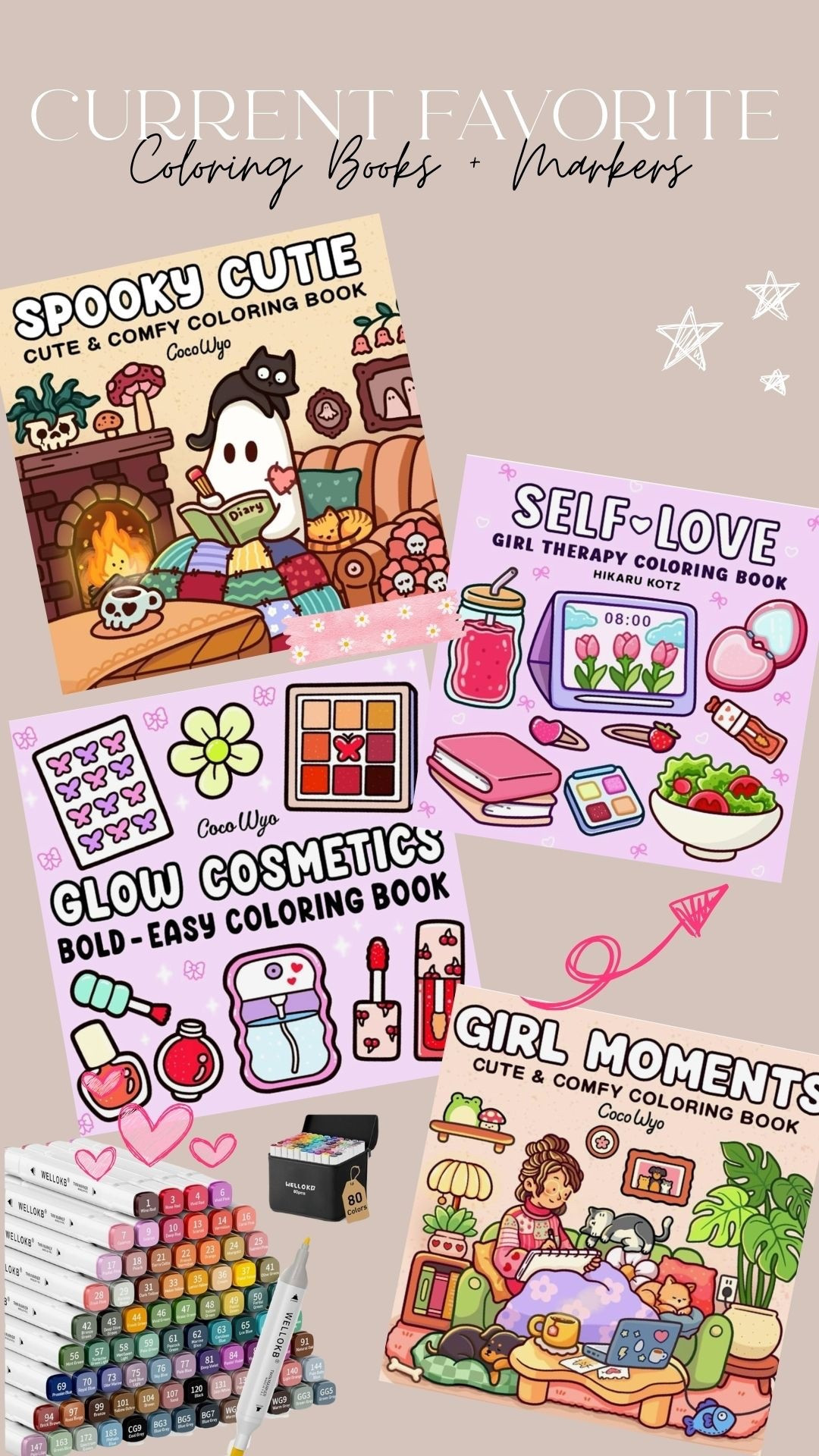 My current favorite coloring books and the markers I use! This is a therapeutic and fun hobby  💕✨🖌️

#LTKSeasonal