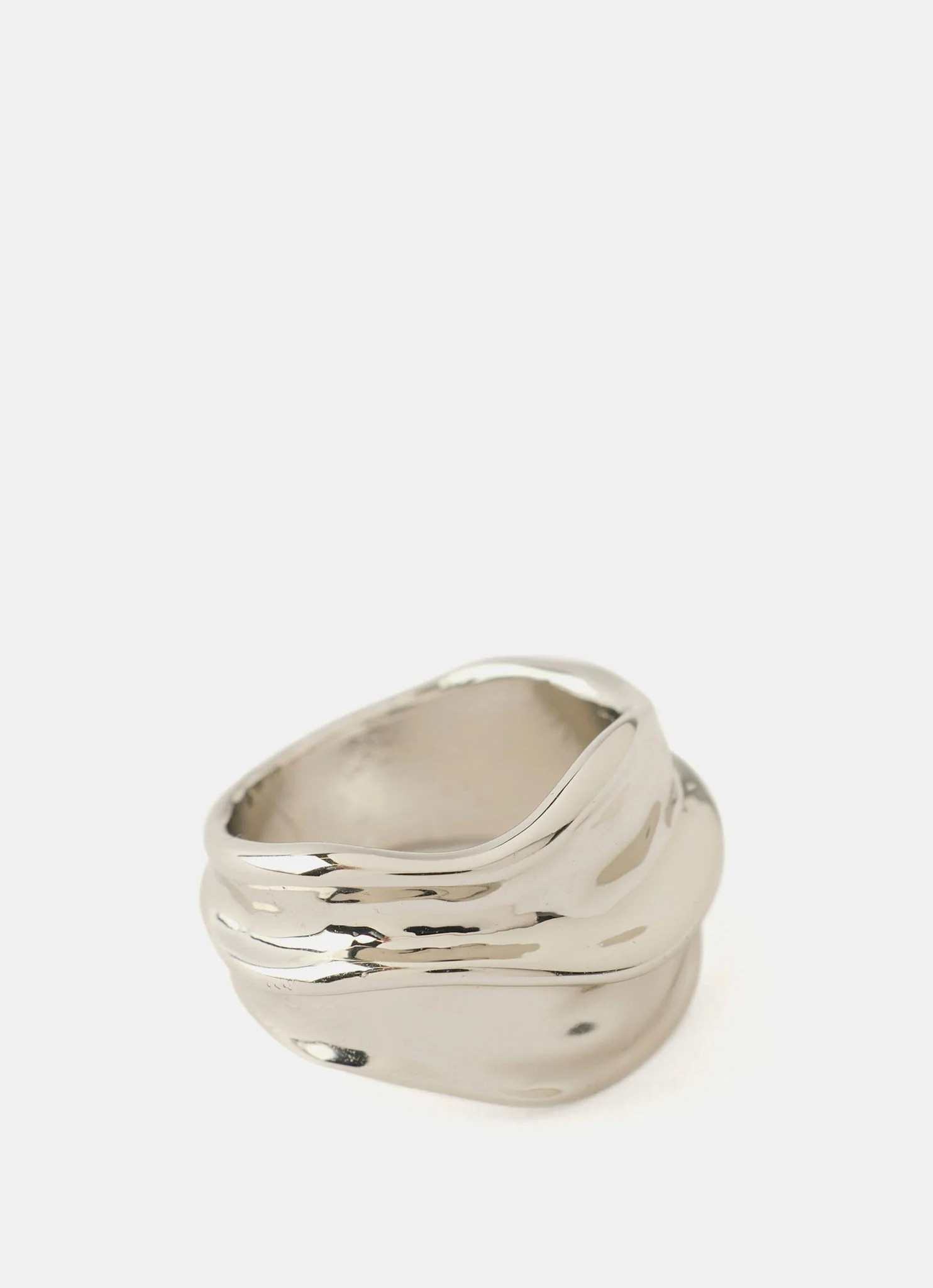 Silver Tone Statement Ring | Mint Velvet
