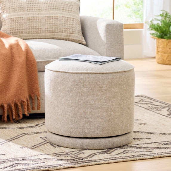 Better Homes & Gardens Elsie Swivel Ottoman, Heather Wheat | Walmart (US)