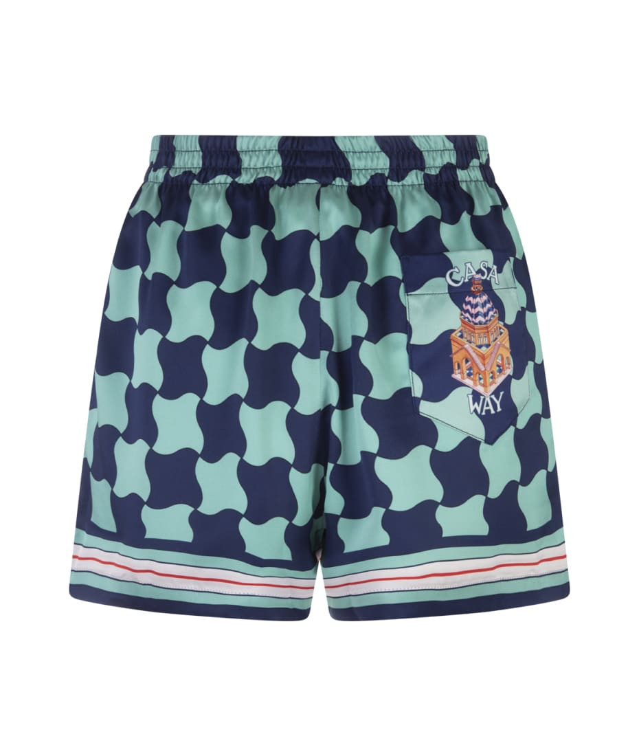 Pool Tile Silk Shorts | Italist.com US