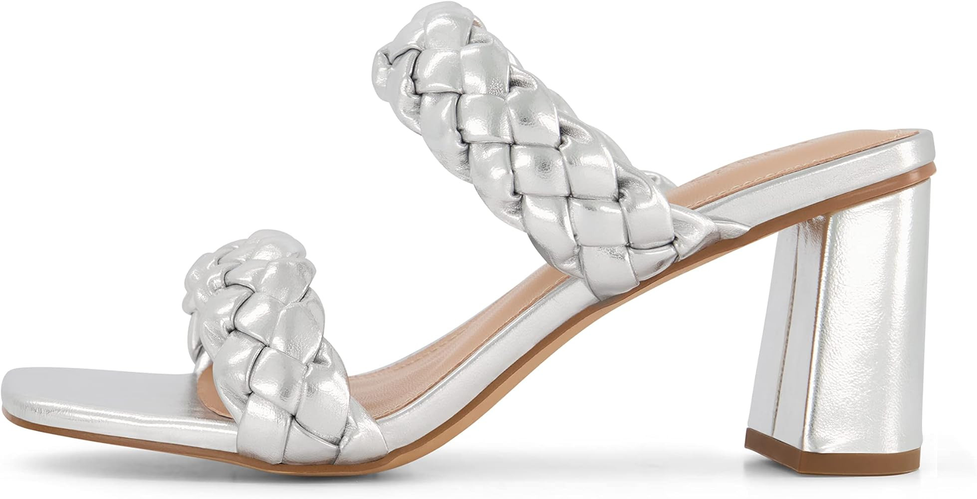 Dunes + CUSHIONAIRE Technology Women's Iris braided Heel Sandal +Memory Foam and Wide Widths Avai... | Amazon (US)