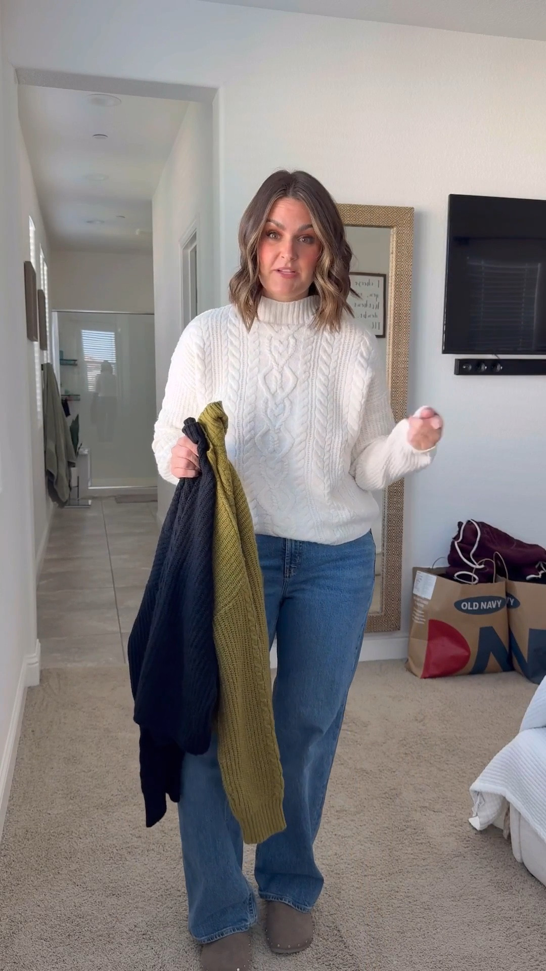 Shop the sale while you can!!!

Cable knit sweaters, medium (size down)
Fleece sweaters, large Jeans, 12 (curvy fit)
Trousers, 12 (I also have 14 for a longer length)
Coat, medium (size down)
Striped button down, large Loungewear pants, large Shoes, 10 (true to size)


size 12, midsize, curvy jeans, fall outfit, fall fashion, closet staples, elevated basics, Courtney Hamilton

#LTKStyleTip #LTKSeasonal #LTKSaleAlert