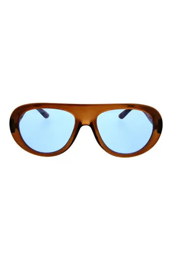 BCBGeneration Oversized Aviator Sunglasses in Brown at Nordstrom Rack | Nordstrom Rack