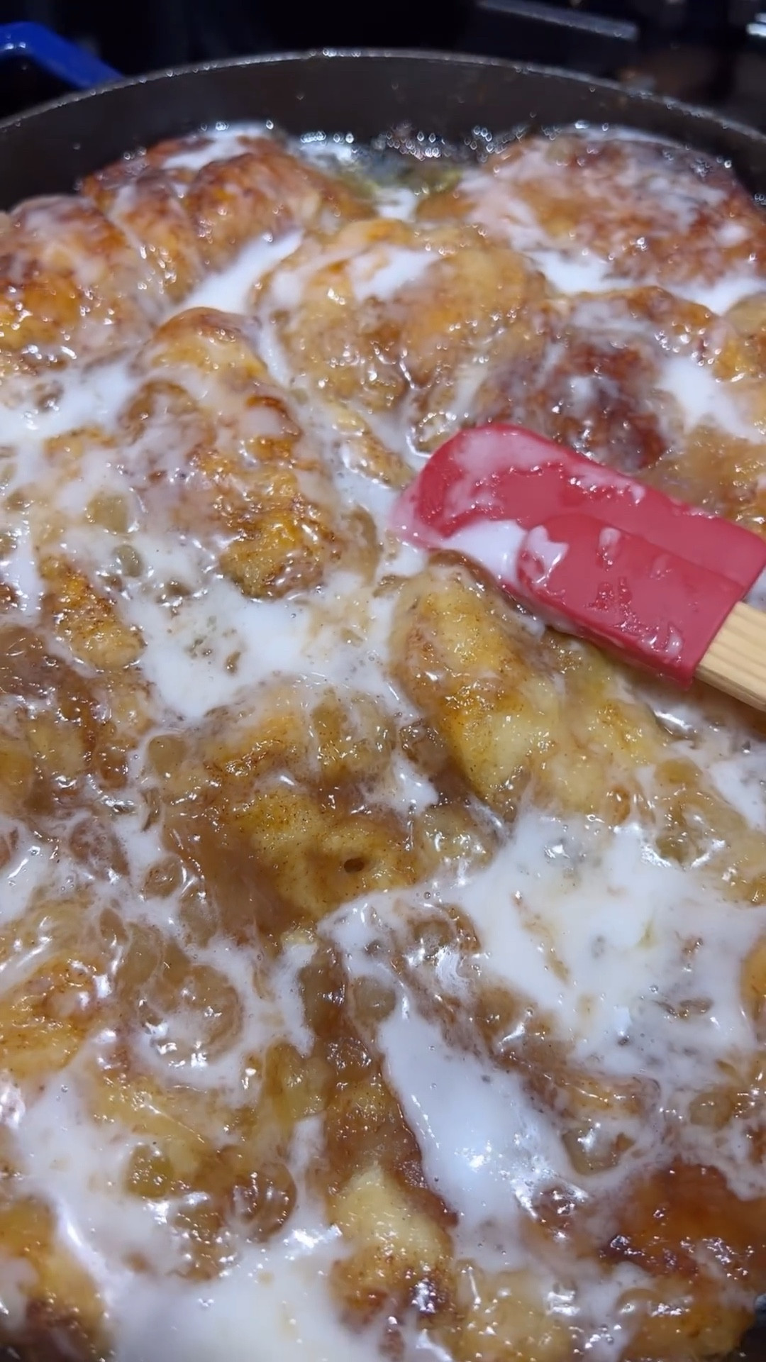 AP Cinnamon Apple Bake

2 sticks of butter 
2 cinnamon rolls 
Large apple pie filling 
Cinnamon Toast Crunch mix

Spread softened butter in a large cast iron skillet. Lay out two cans of cinnamon rolls in the skillet.  Spread Apple pie filling over all the rolls. Top with a second stick of butter cut in squares. Finish by sprinkling Cinnamon Toast Crunch over the top. Bake at 375 degrees for 30-35 minutes. Top with icing from cinnamon rolls immediately out of the oven while still hot. 

#LTKFamily #LTKSeasonal #LTKParties