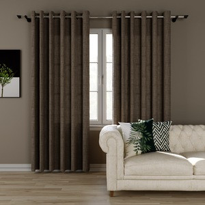 Cortina Frida Marrom 5,50x2,50m 2 Folhas Inspire | Leroy Merlin | Leroy Merlin BR