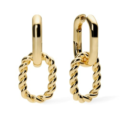 Ana Luisa Double Hoop Earring - Ash Double Trendy Gold Earrings for Women - Hypoallergenic, Water... | Amazon (US)