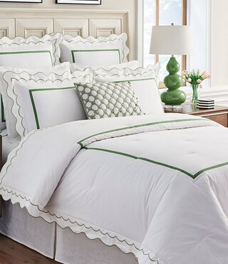 Southern Living Scalloped Trim Comforter Mini Set | Dillard's | Dillard's