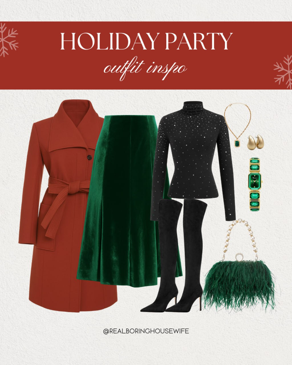 Holiday Party Outfit Inspo 

// Holiday, Holiday Outfit, Holiday Outfits, Holiday Outfits Womens, Holiday Dress, Party, Party Outfits, Party Dress, Fashion, Outfit, Outfit Inspo, Classy, Classy Outfit, Classy Clean Chic, Classy Dress, Trending, Trendy, Trendy Outfits, Wool Coat, Skirt, Midi Skirt, Long Sleeve Sweater, Turtleneck Sweater, Boots Women, Over The Knee Boots, Handbag, Clutch Purse, Accessories, Jewelry, Watches Women, Necklace, Pendant Necklace, Earrings, Statement Earrings 

 #LTKHoliday #LTKParties #LTKStyleTip