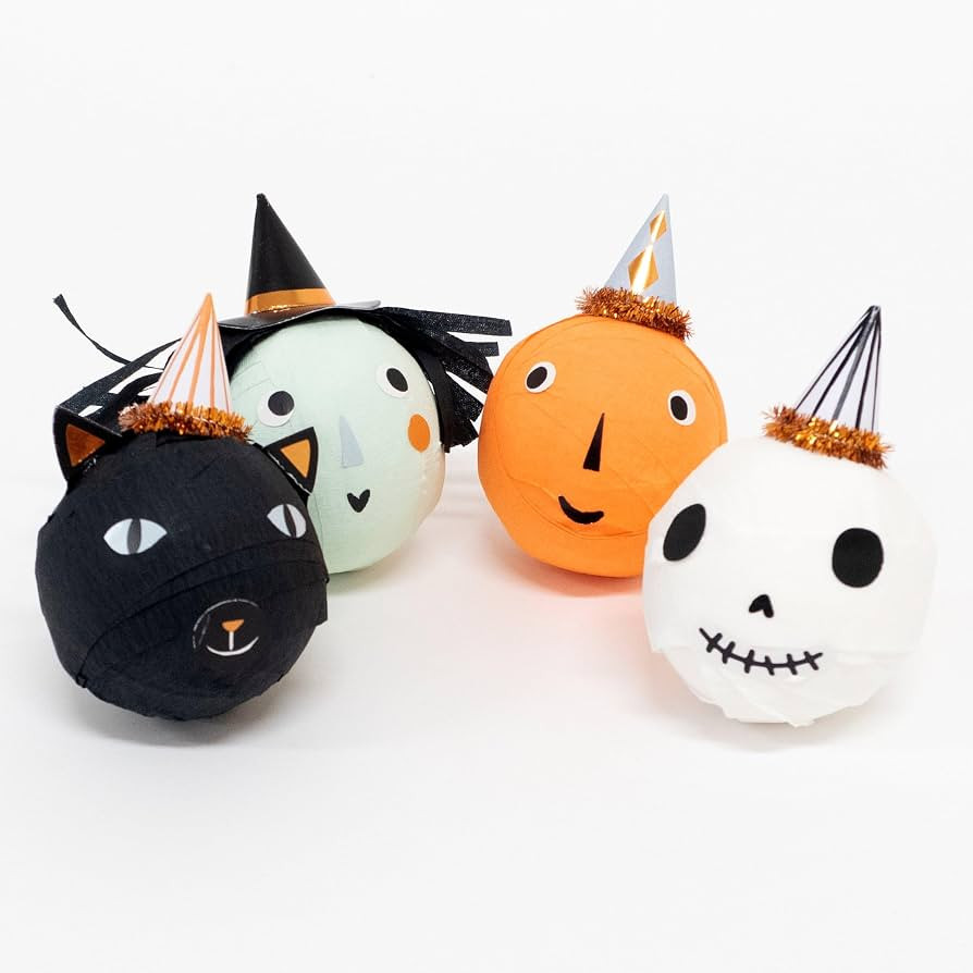 Meri Meri Vintage Halloween Surprise Balls (Pack of 4), Halloween Party Favours, for Ages 3+, Hal... | Amazon (US)