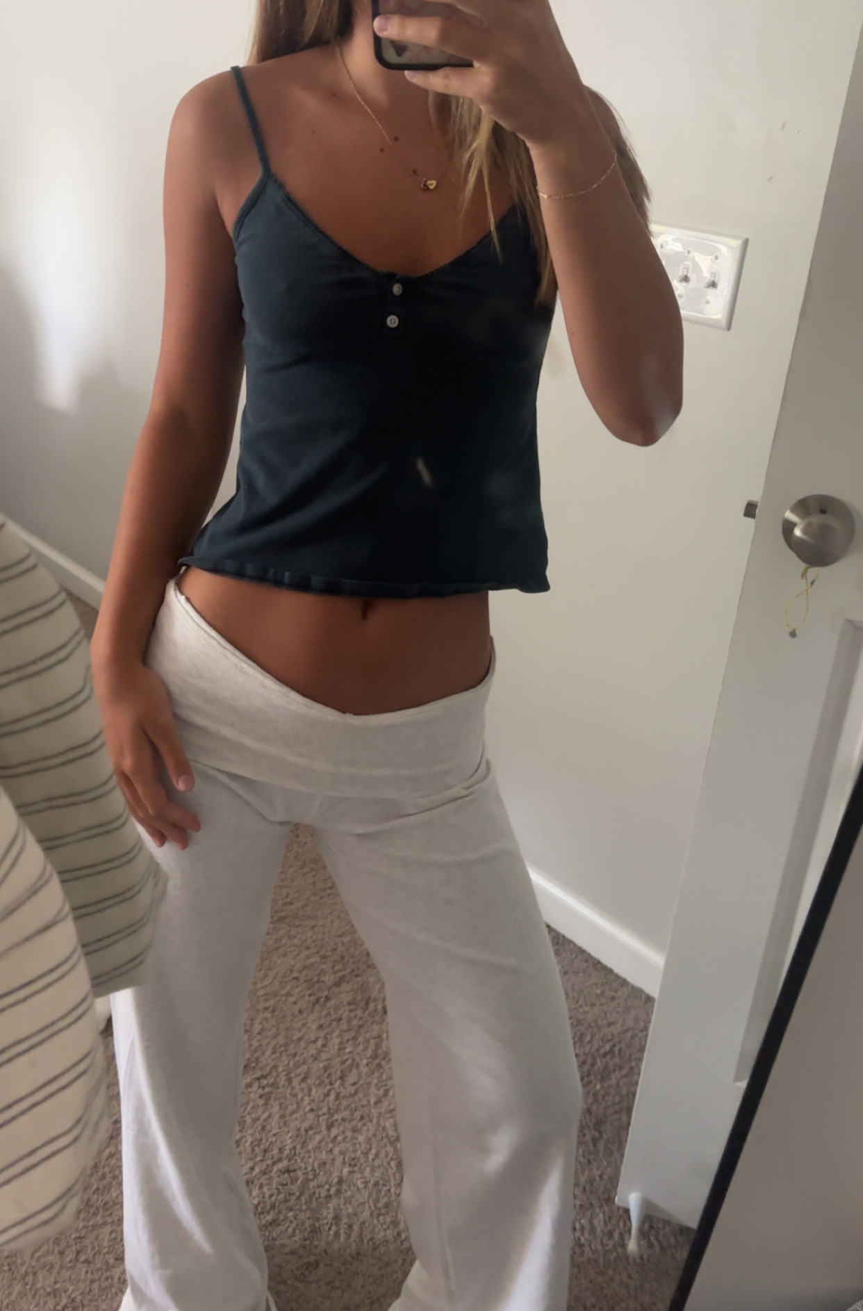  

 Tank: one size  
Pants: one size

#LTKPetite #LTKSeasonal #LTKFindsUnder50