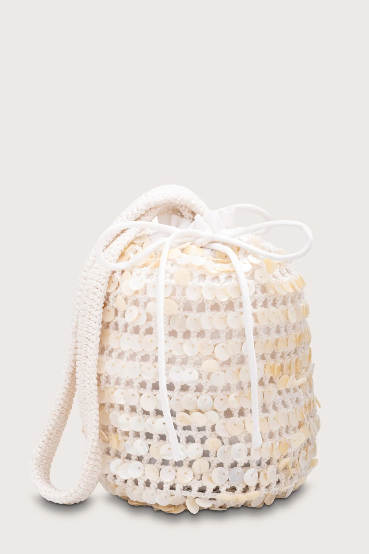 Lyra Shell Bag in Ivory | Merlette NYC