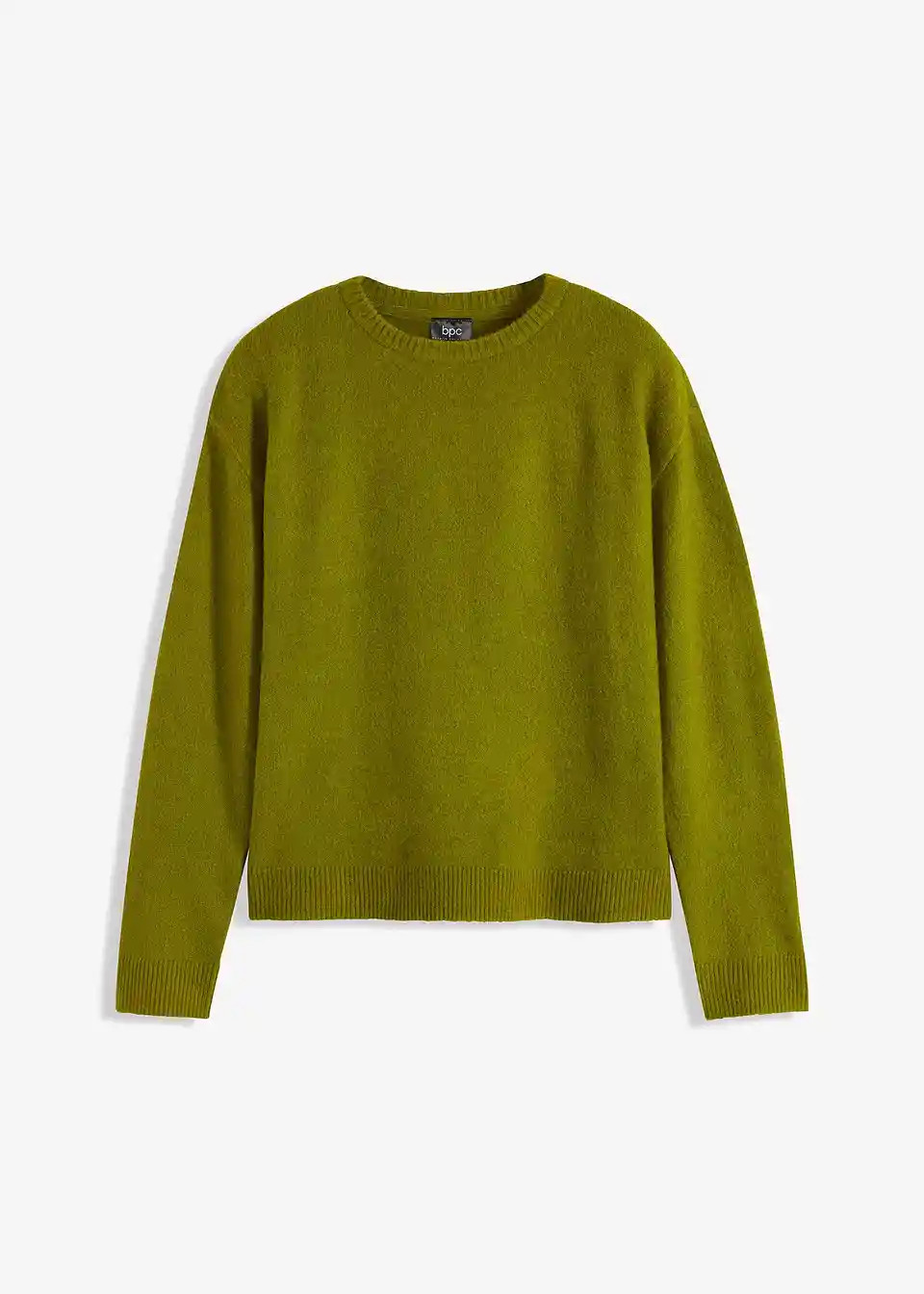 Bequem geschnittener Pullover mit Rundhalsausschnitt - gr\u00fcn | Bonprix DE