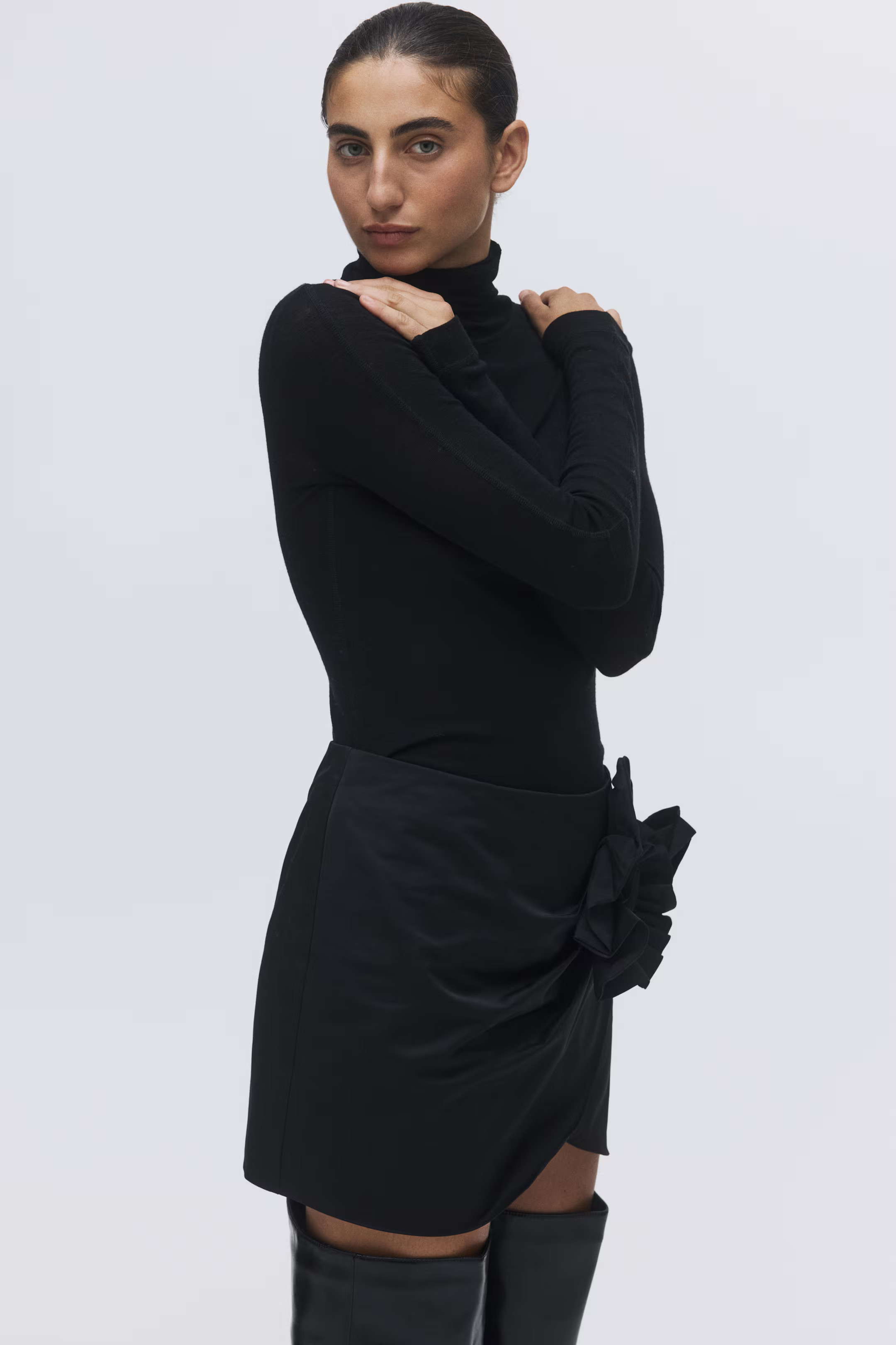 Appliquéd mini skirt | H&M (US + CA)