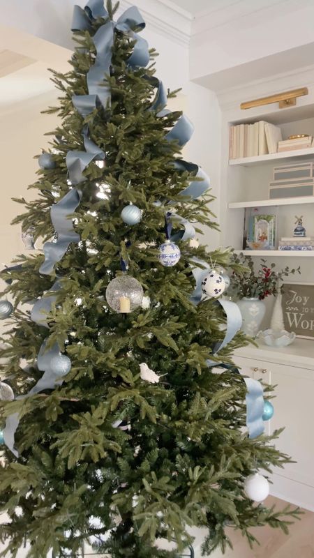 My blue and white Christmas tree is coming together! Just waiting on more ornaments to come in the mail! 

#LTKHoliday #LTKstyletip #LTKhome