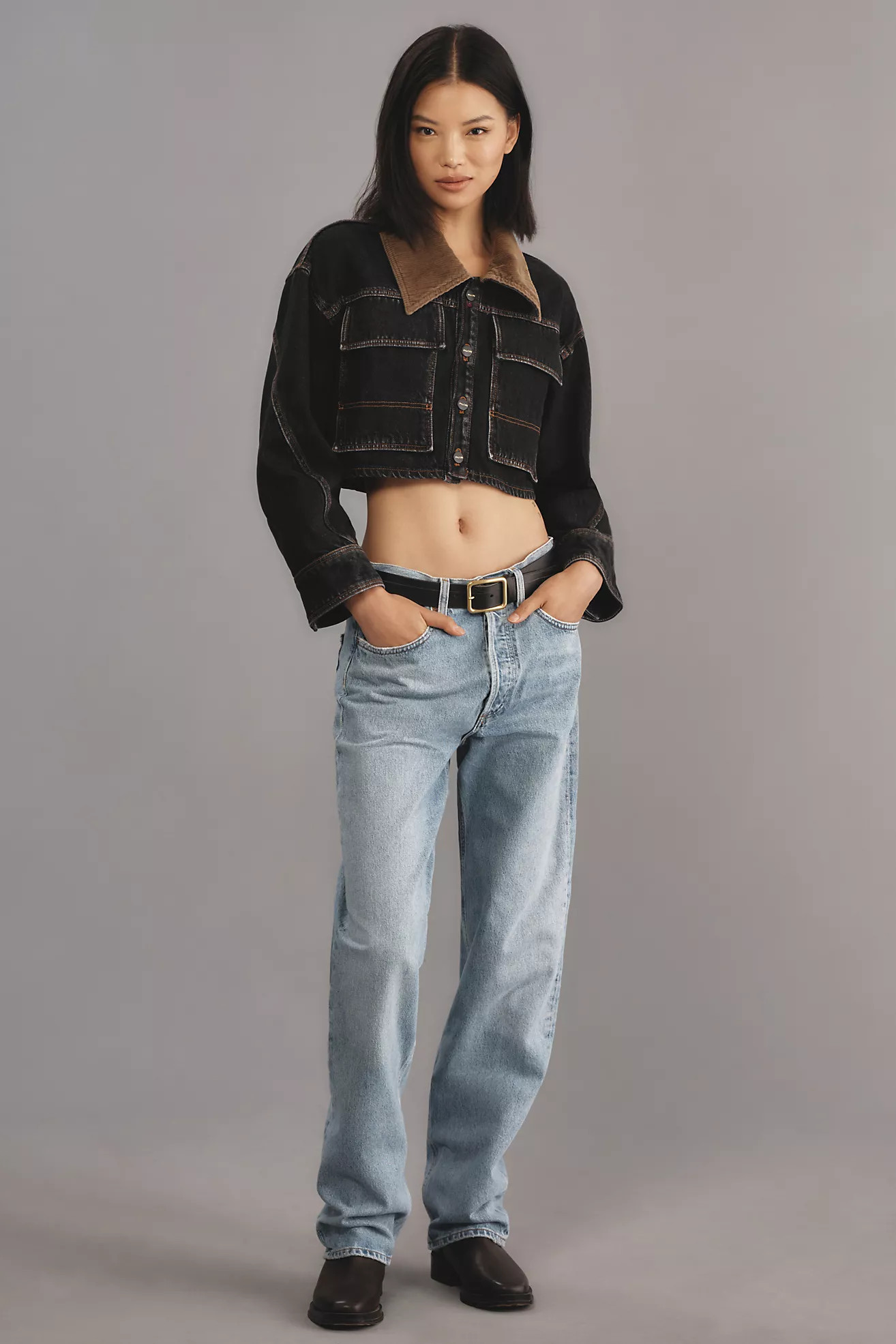 Pilcro Cropped Denim Jacket | Anthropologie (US)