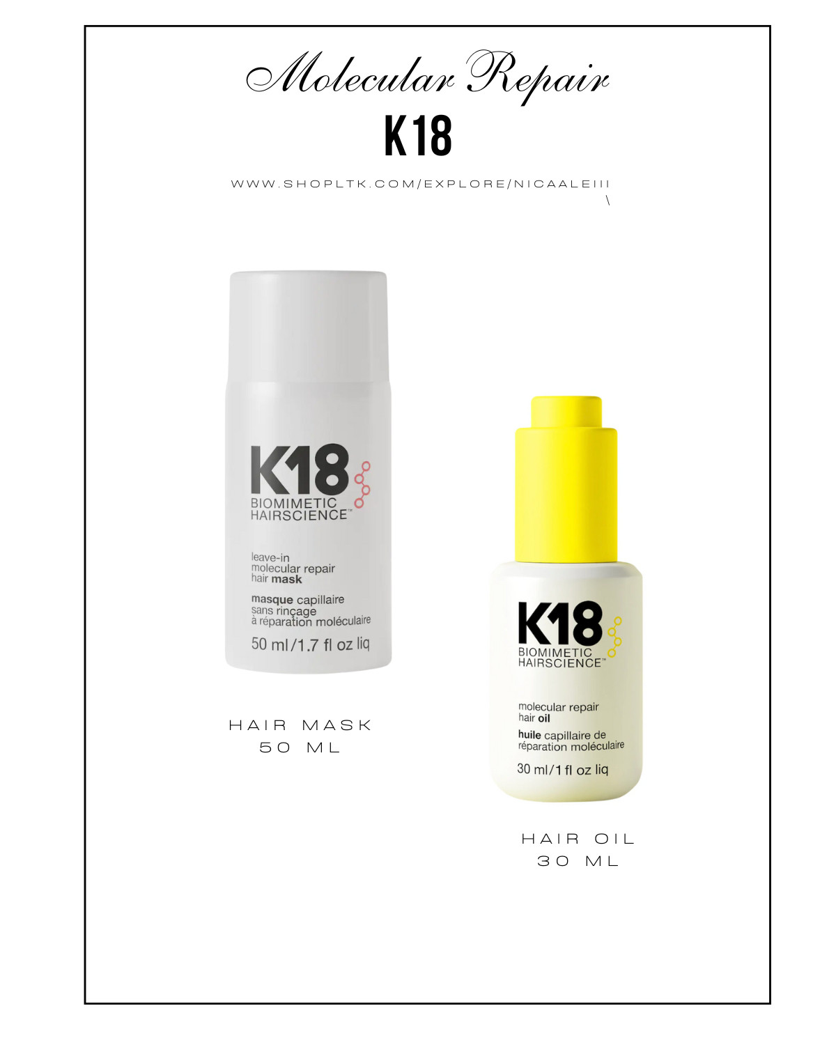 For my girls who can't stop bleaching/coloring your hair. Stylists swear by this! 

 #k18 

#LTKBeauty