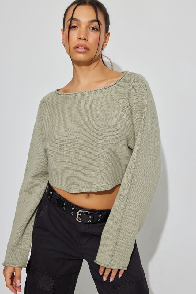 Supersoft Loose Crop Sweater | Garage Clothing