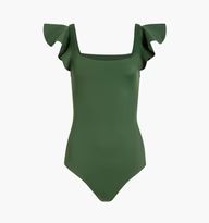 The Rosie One Piece - Green Smoke | Hill House Home