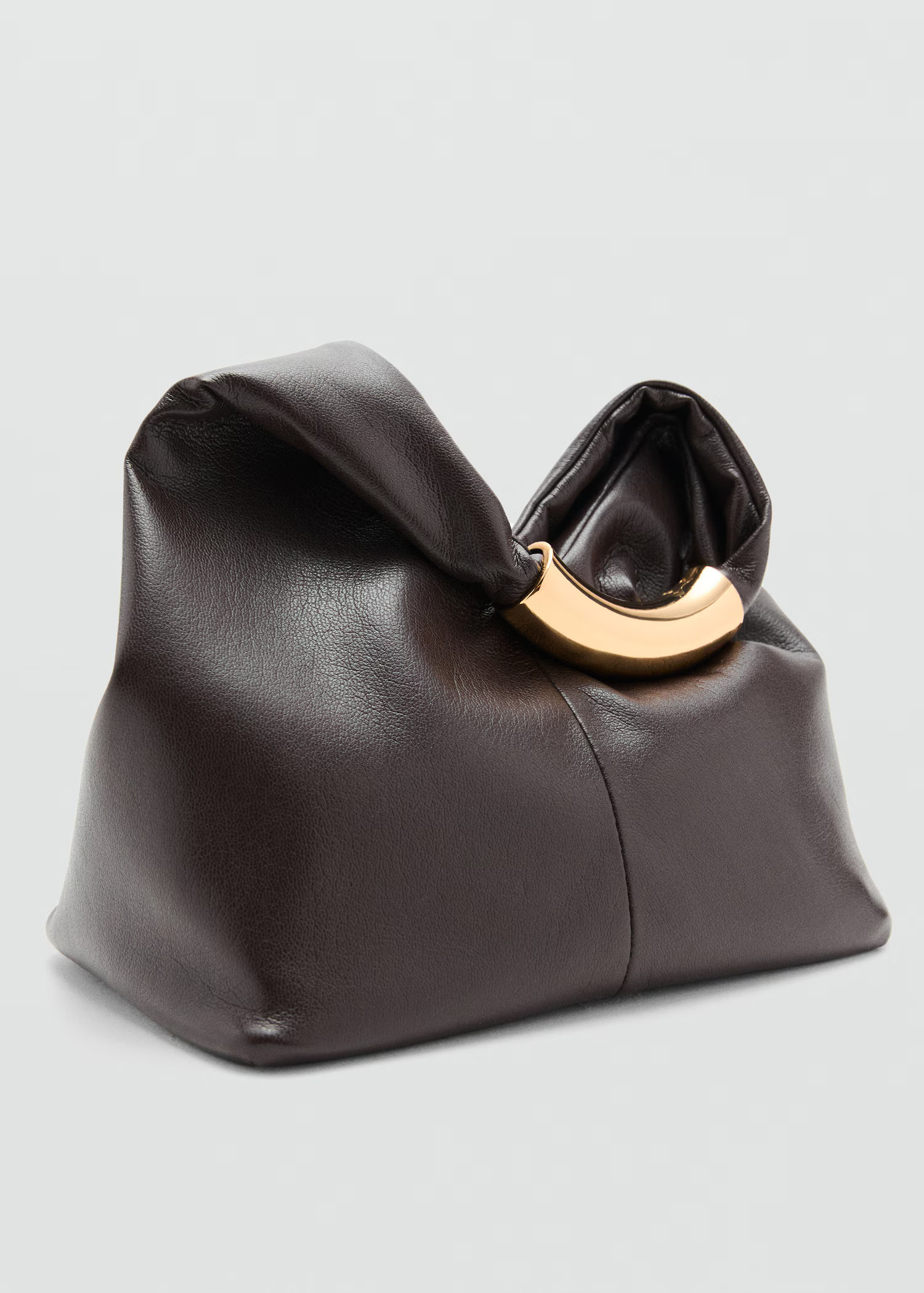 Handbag with metal handle | MANGO (UK)
