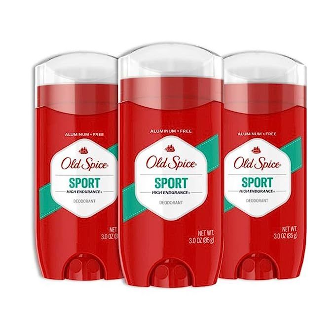 Old Spice Aluminum Free Deodorant for Men, High Endurance Sport, 3 Oz Each, Pack Of 3 | Amazon (US)