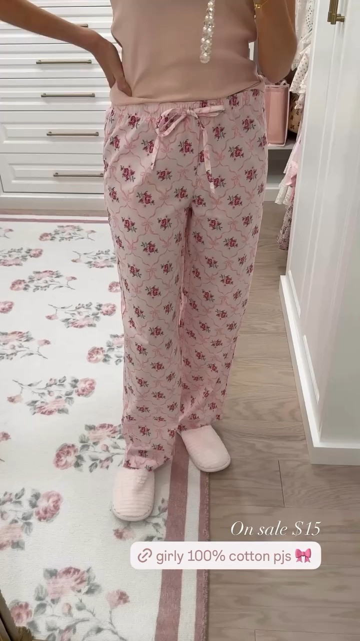 On sale $15 LoveShackFancy inspired 100% cotton pajama pants!

#LTKSaleAlert #LTKSeasonal #LTKmorningroutine