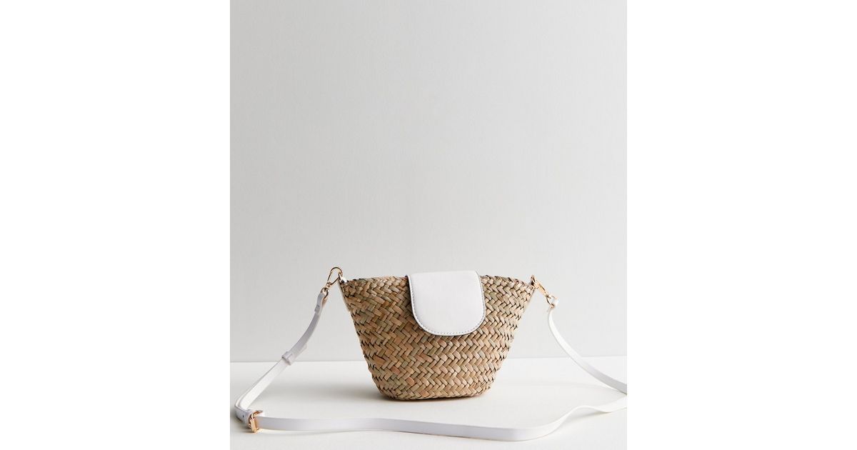 Cream Straw Effect Cross Body Bag
						
						Add to Saved Items
						Remove from Saved Items | New Look (UK)