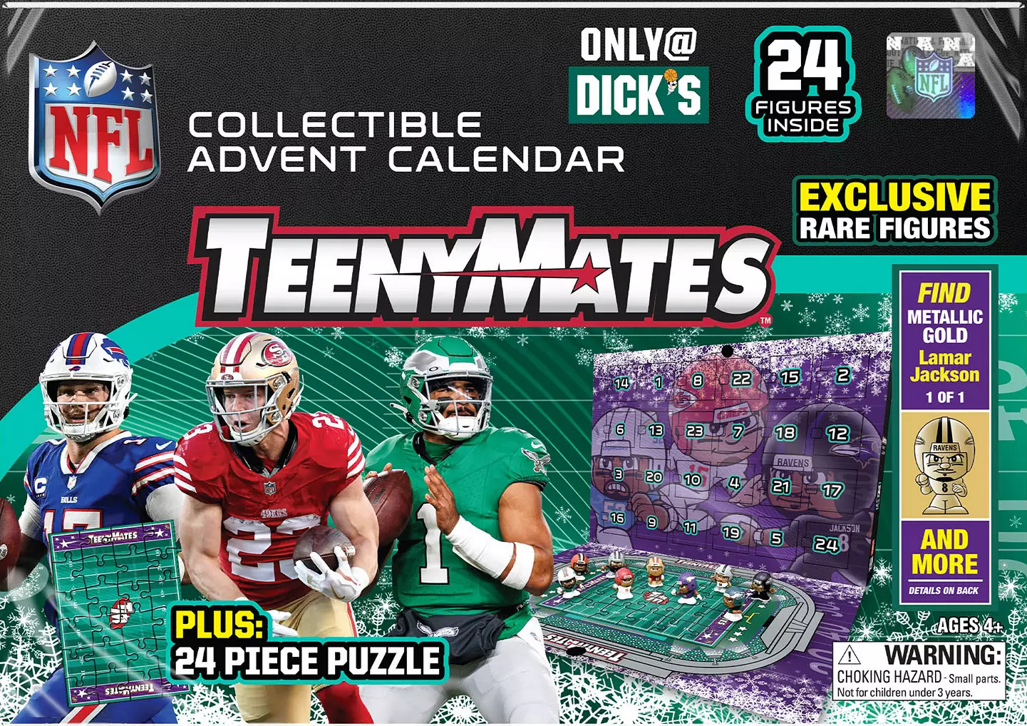 Party Animal NFL TeenyMates DSG Exclusive 2025 Advent Calendar - Rare Figures | DICK'S Sporting Goods