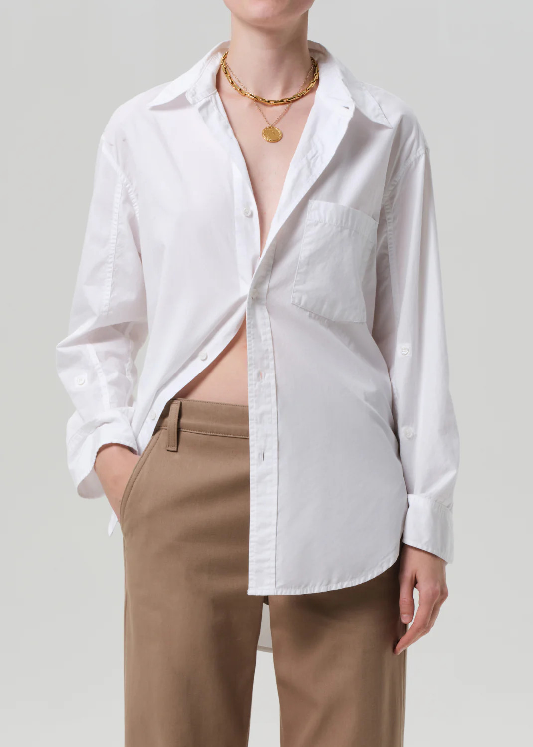 Kayla Shirt in Optic White | Citizens of Humanity