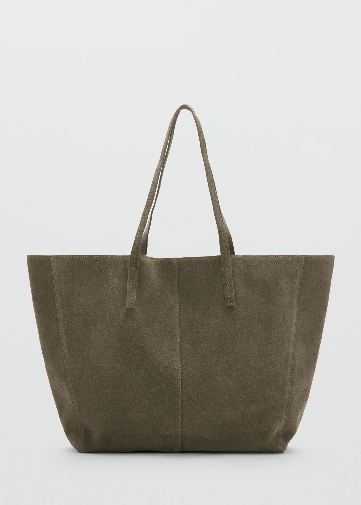 Suede shopper bag - Women | MANGO USA | Mango (US/MX/AU)