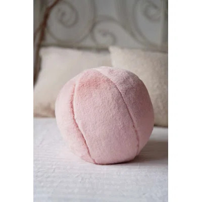 Eco-Friendly Pink Cushion, 9.8 x 9.8 x 9.8 Inches | 75% Recycled Polyester & 25% Polyester, Soft Silicone Filling | Machine Washable at 68°F | Perfect | Wayfair North America