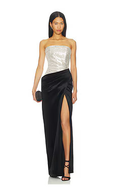 Nadine Merabi Samantha Black Dress in Black from Revolve.com | Revolve Clothing (Global)