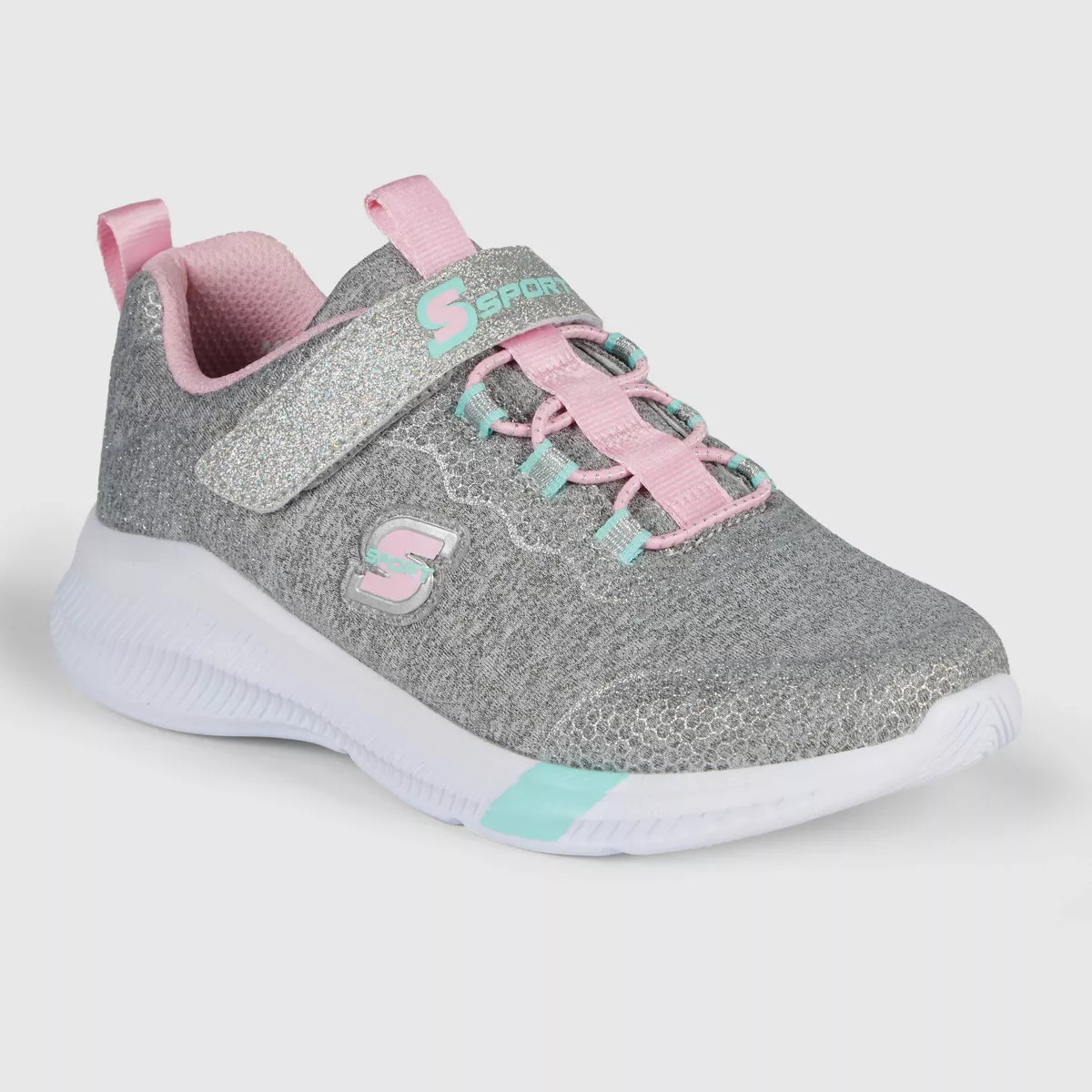 S Sport By Skechers Girls' Evelin Sneakers - Gray | Target