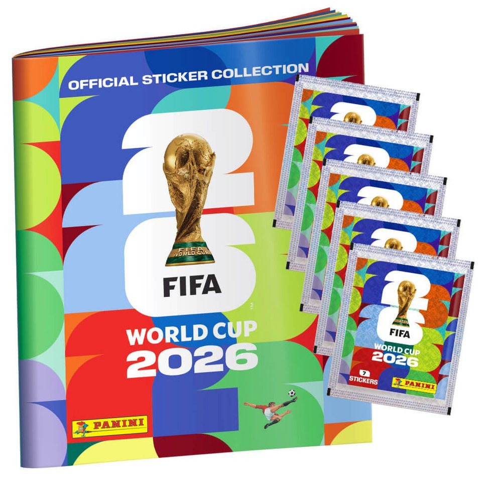 Panini Sammelkarte Fifa World Cup 2026 Sticker - WM Sammelsticker, - 1 Album + 5 Tüten | OTTO (DE)