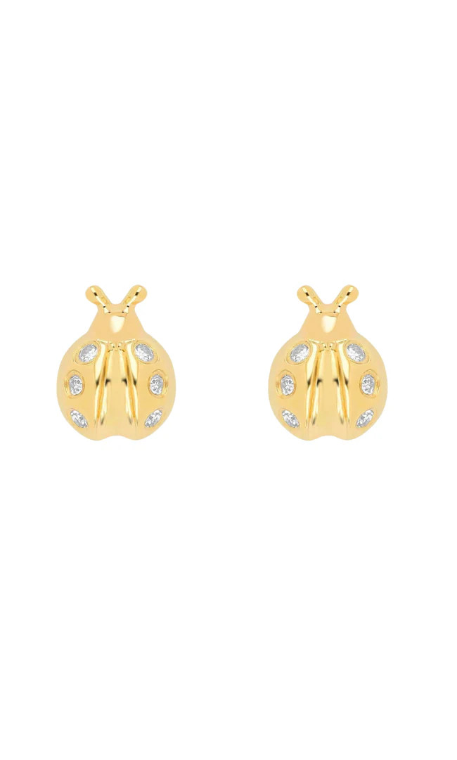 EF Collection Baby Lucky Ladybug Stud Earring | House of 29